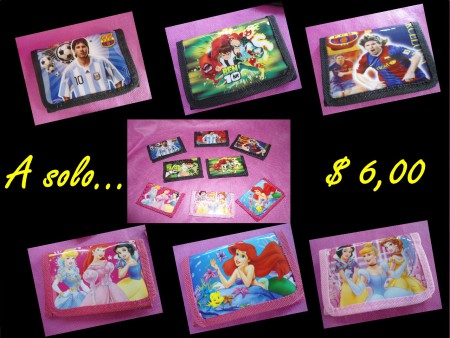 Billeteras Infantiles $ 6,00